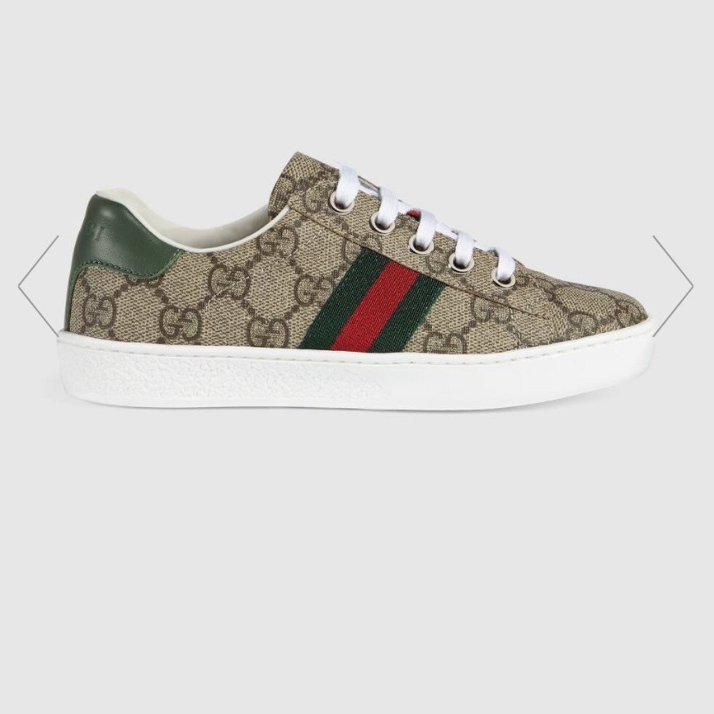 Children GG supreme sneakers.